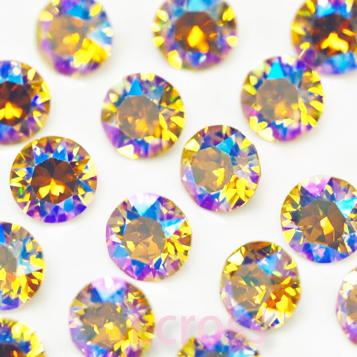 #1088 ライトトパーズブルーAB ss39（チャトン）レア