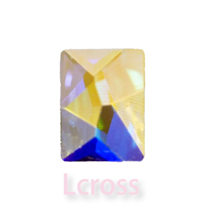 5月の目玉商品 ! #2520 クリスタルAB 8×6mm（四角形）2粒
