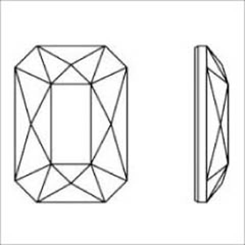 #2602 クリスタルAB 14×10mm（エメラルドカット/ビッグサイズ）