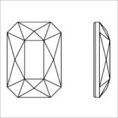 #2602 グラファイト 8×5.5mm（エメラルドカット）