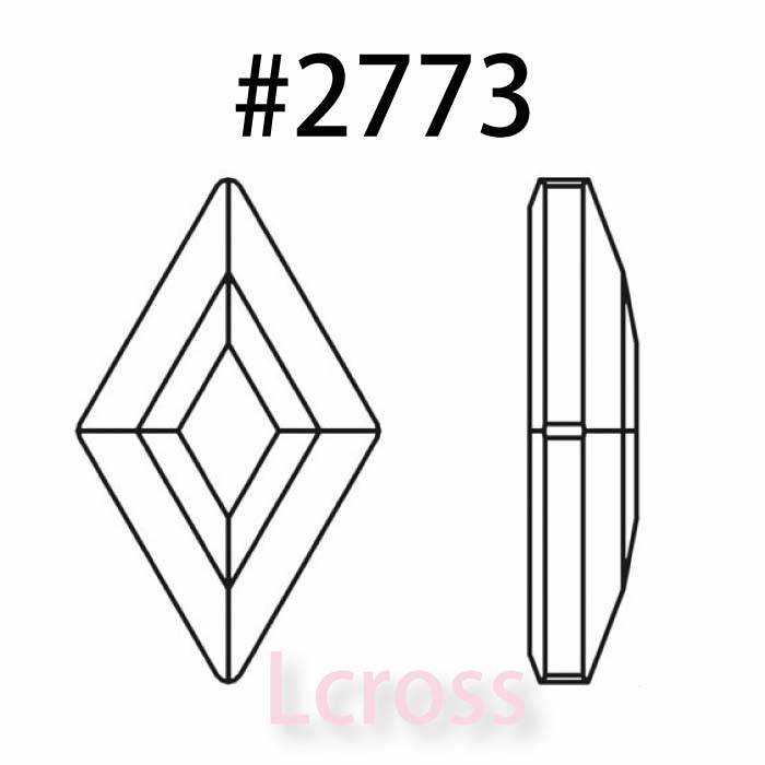 #2773 クリスタルムーンライト 6.6×3.9mm（ダイヤモンドシェイプ）レア