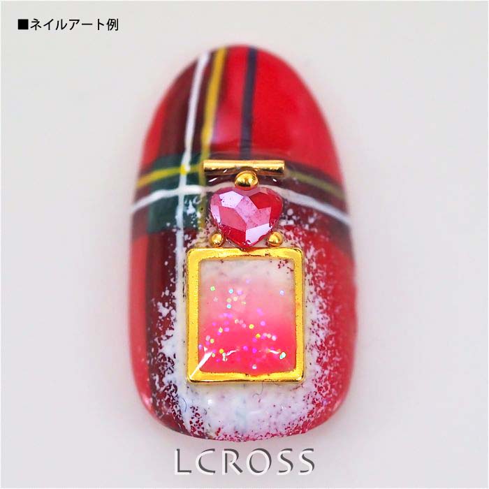 #2808 クリスタルロイヤルレッド 3.6mm（ミニハート）