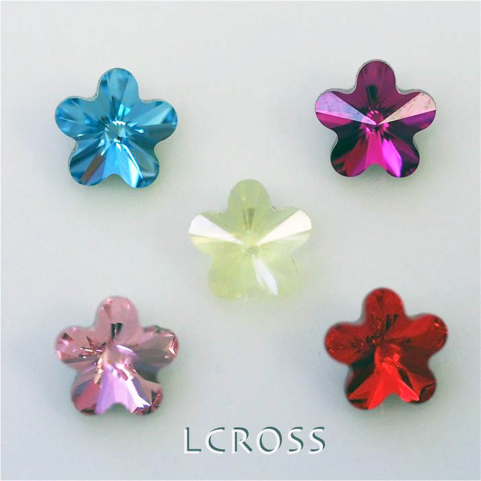 #4744 フラワー 6mm 5色MIX（花）