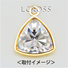 石座カン付 #4799 (9.2×9.4mm)ゴールド スワロ社製(カレイド