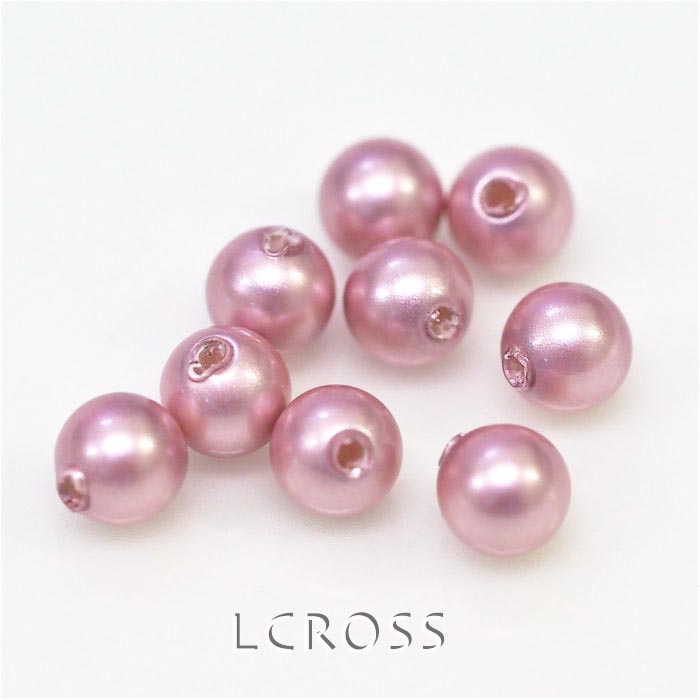 #5818 クリスタル パウダーローズパール 4mm（片穴）※パウダー系の色味ではありません