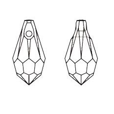 #6000 クリスタルライラックシャドウ 11×5.5mm（クラシックドロップペンダント）