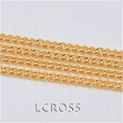 キヘイチェーン 幅約2mm ゴールド／ 50cm単位
