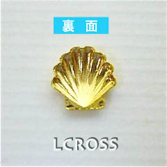 5月の目玉商品 ! ネイルパーツ／貝殻 ゴールド 5mm 10個入