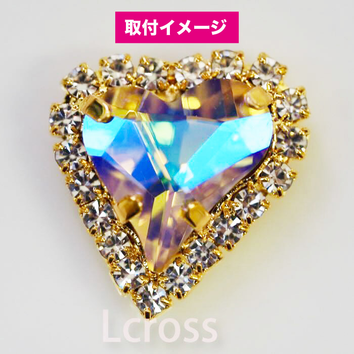 ラインストーン付き石座 #4809（13×12mm）専用 ゴールド／2個セット※入荷品不良ロットにつき販売休止中